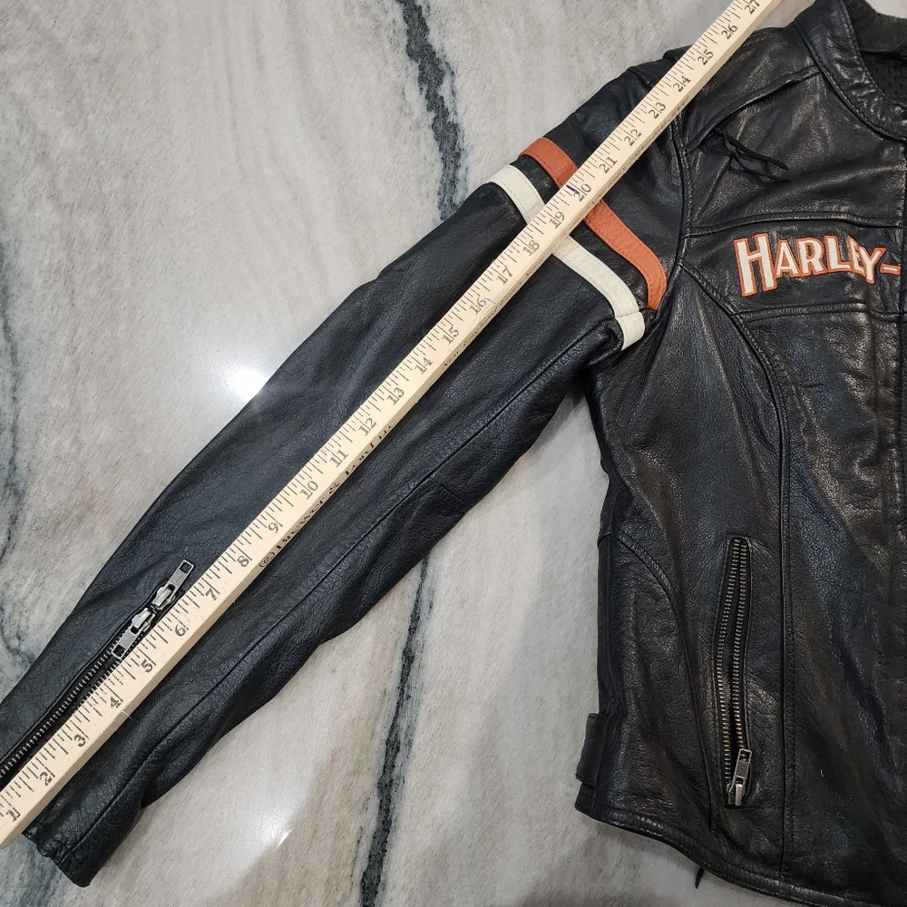 Harley-Davidson Genuine Leather Motorcycle Jacket - Picture 13 of 15